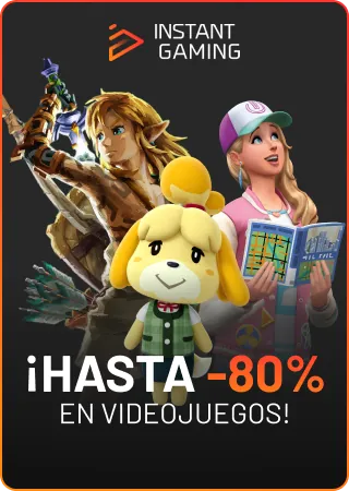 Instant Gaming: hasta -80% en videojuegos